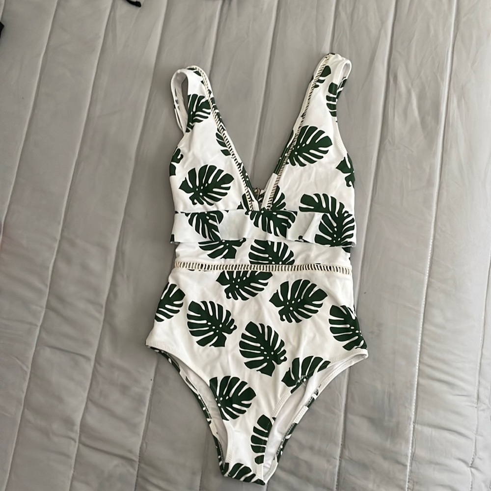 Palm Print Swimsuit